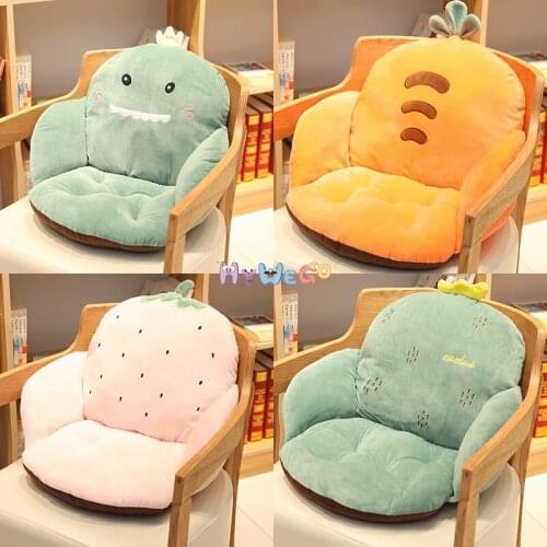 Cartoon Fruit Seat Cushion Animao Half-Enclosed Thicken Office Sofa Cushion Desk Seat Plush Chair Car Cushion Home Decoration