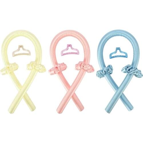 Q1QD Heatless Hair Curlers for Long Hair to Sleep in Overnight No Heat Curls Headband Rollers Curling
