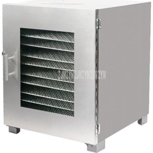 10 Layer Full Stainless Steel Food Dehydrator Snack Dehydration Fruit Vegetable Drying Machine Flower Tea Dryer Machine DH610