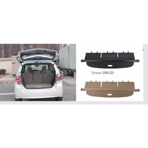 Car Rear Trunk Security Shield Shade Cargo Cover For Toyota verso EZ 2009 2010 2011 2012 2013 2014 2015 (Black, beige)