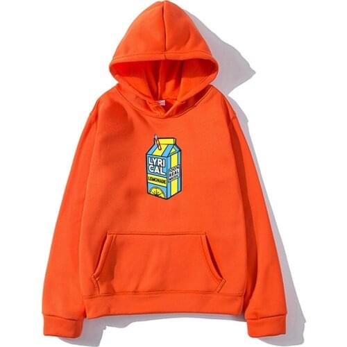 Lyrical Lemonade Printed Fleece Hoodie Sweatshirt MenWomen Autumn Winter Casual Pullover Unisex Sportswear Fashion Tracksuit