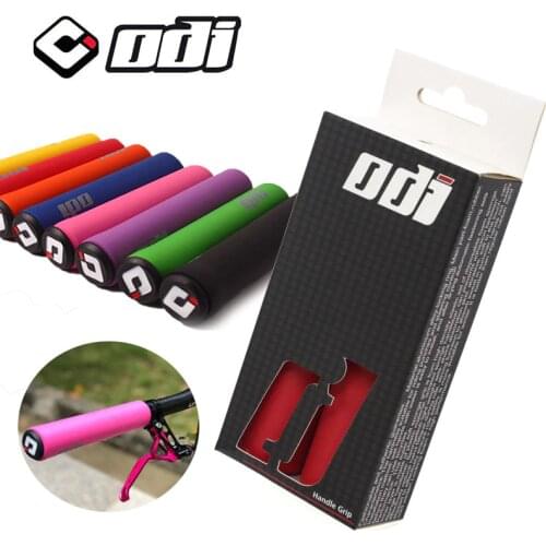 1 Pair ODI HandleBar Grips Silicone Mountain Bike Handle Bar Grips Soft for Balance Bicycle Grips Bar End Bicicleta