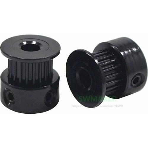 1pcs Synchronizing Wheel Timing Pulley GT2 20 Teeth Support Timing Belt GT2 For creatity Ender-3 3D Printer Accessories