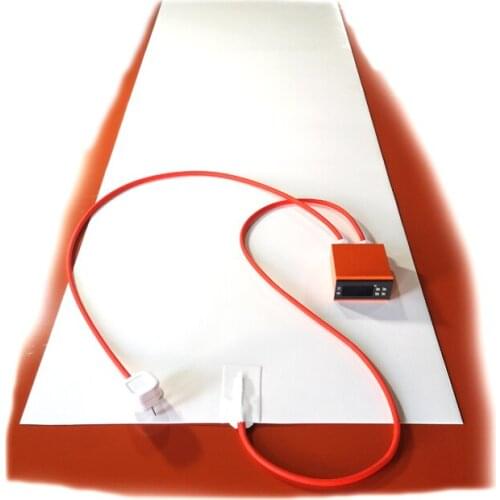 110V 1200W 500*1400*1.5mm White Silicone Heating Plate digital thermostat on wire 2000mm lead wire