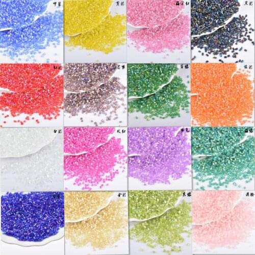 2x3mm 1000pcs Glass Spacer beads Czech Seed Tube Beads DIY Material For Bracelets Necklace Jewelry Scarf Wedding Dress Tire
