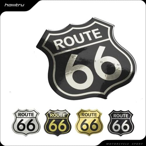 3D Motorcycle Decal Sticker The Historic Route 66 Car Stickers Case for Harley Indian VOD Big Dog Stickers