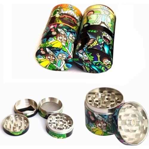 4 Layers Zinc Alloy Metal Dry Herb Tobacco Weed Grinder Smoke Accessories For Hemp Pepper Pot Spice Mill