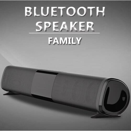 40W Patent New TV Echo Wall Sound Bar Wired and Wireless Bluetooth Home Theater Surround Sound Bar for PC TV Speaker / TF / AUX