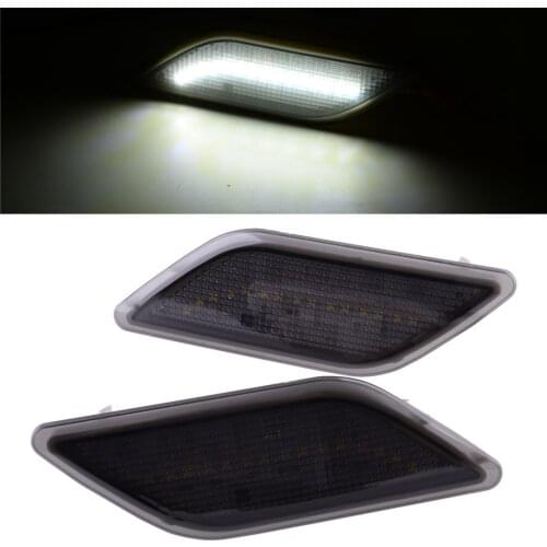 A2128200121 Smoke Lens White LED Front Bumper Side Marker Light lamp Fit for Benz W212 E-Class 2010 2011 2012 2013 A2128200021