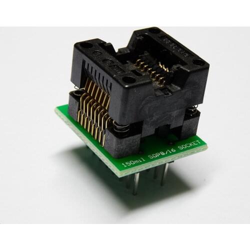 SOIC8 SOP8 SOIC16 SOP16 to DIP16 programming adapter SMD IC socket 150mil 1.27