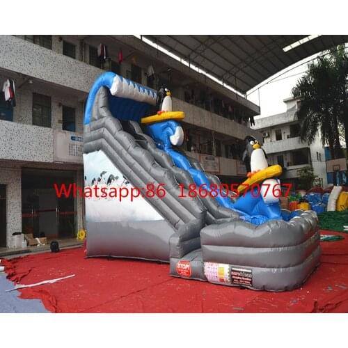 Large outdoor Inflatable dry slide,inflatable kids slide for sale