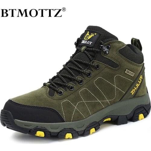 Winter Combat Boots Men Waterproof Ankle Safety Work Boots For Couple Outdoor Hikking Boots Males Military Boots Bota Masculina