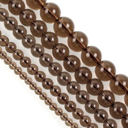 Natural Stone Beads White Tan Quartz Crystal Agates 6-12MM Fit Charms Bracelet Smooth Beads For Jewelry Making Diy Accessories