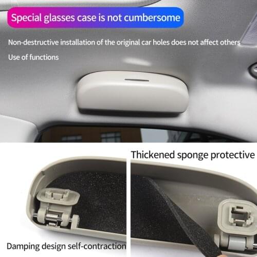 Car Sunglasses Storage Case Holder For Toyota Corolla RAV4 RAV 4 2011 2012 2013 2014 2015 2016 Accessories