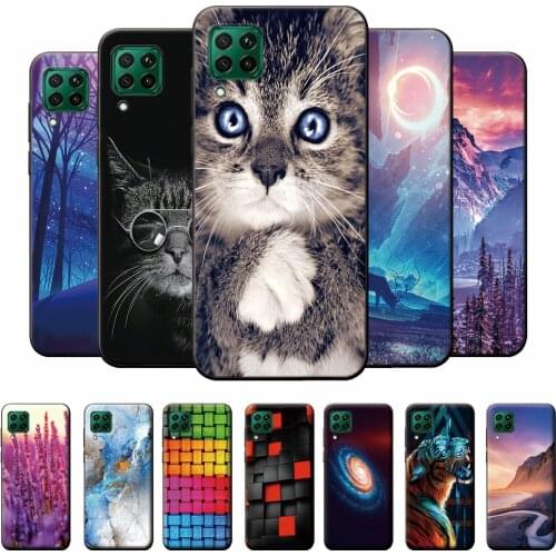 Huawei P40 Lite Case Matte Case For Huawei P40 Lite 6.4'' Silicone Soft Back Phone Cover Huawei P40 Lite 5G Case 6.5'' Fundas