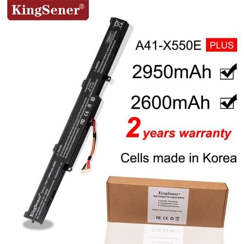 KingSener A41-X550E Laptop Battery for ASUS K550D K550DP D451V X550DP X550D F550D R752LJ R752LD R752LB R752M R752L R751J P750L