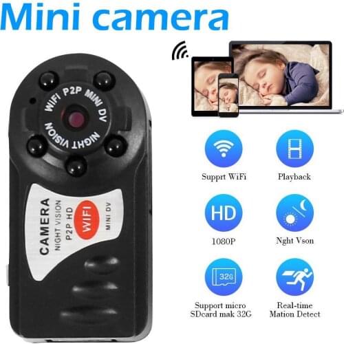 Q7 Mini WIFI Camera 1080P HD Wireless DV DVR IR Night Vision Cam Recorder Security CCTV Camera