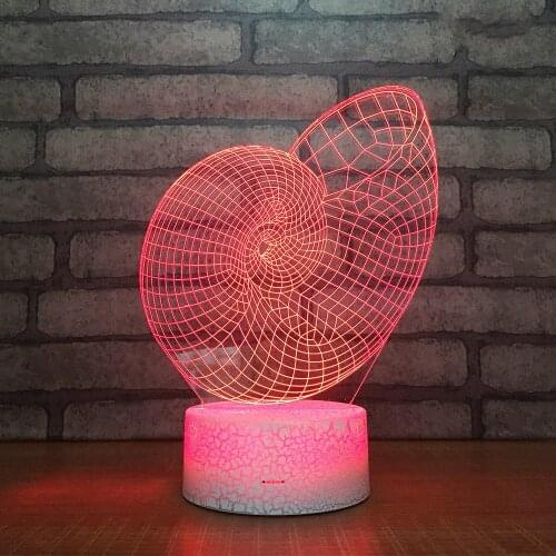 Factory Wholesale Abstract 3D Led Touch Lamp Creative Energy-saving Desktop Usb Night Light Led Usb 3d Light Fixtures