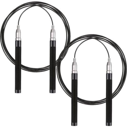 2 Packed Jump Rope Self Locking Adjustable Length Lightweight Jump Rope Handle Two Cables Carrying PocketTraining Exercising