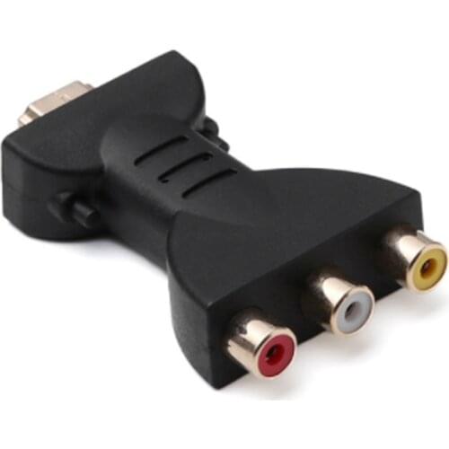 Brand New HDMI-compatible toConverter AV/RGB/RC Video Box HD 720*1080 Support NTSC PAL Output to 3 RCA