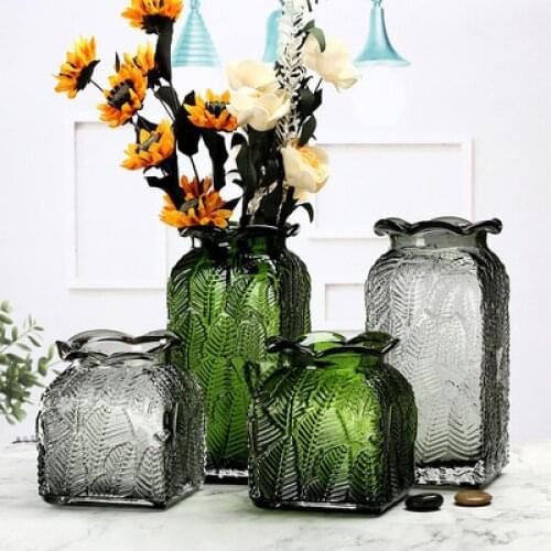 Modern Light luxury creative glass vase simple home Decoration Plant Holder Desktop Terrarium Flower Container wedding