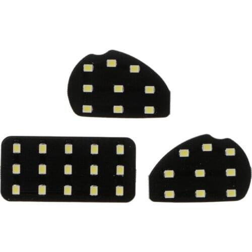 3pcs Car Interior LED Reading Lamp Roof For Ford Ecosport Focus 2 MK2 2007-2014