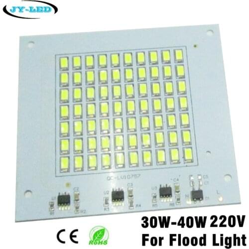 10pcs 30W 40W 220V Flood Light LED PCB SMD5730 Lamp Plate, Integrated IC Driver, Directly Needn't Driver Light Source Panel