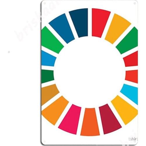 Un Sdgs Un Global Goals United Nations Sustainable Development Goals 2030 Metal Signs Cinema Garage Kitchen Vintage
