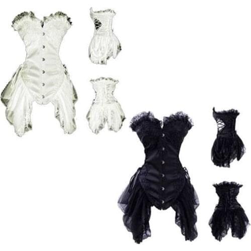 Vintage Bustier Steampunk Corset Top Gothic Clothing Sexy Corsets and Bustiers Steel Bone Burlesque Outfits