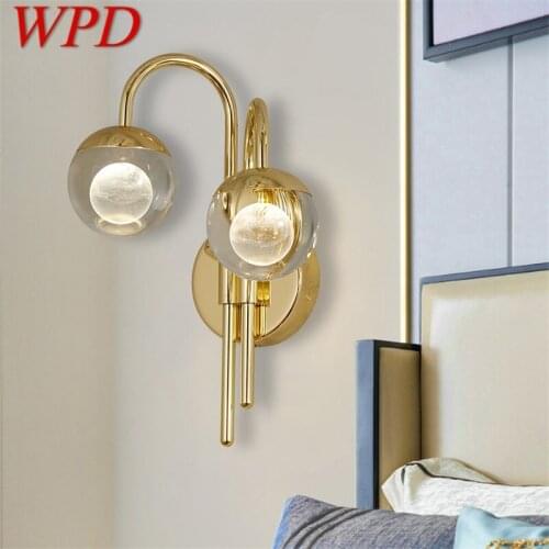 WPD Indoor Crystal Wall Lights Sconce LED Fixture Aluminum Modern Home Decorative Lighting For Bedroom Living Room Office