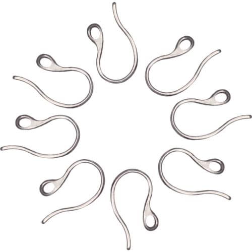 10pcs 304 Stainless Steel Earring Hooks Ear Wires with Loop For Dangle Earrings DIY Jewelry Making ,Rose Gold ,Mixed Color F80