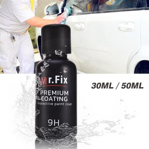9H Ceramic Car Polish Liquid Ceramic Coat Super Hydrophobic Coating Crystal Set Auto Detailing Glasscoat Automobile Washer