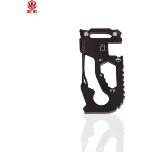 1PC Cat Shape Stainless Steel Screwdriver Wrench Opener Combination Tool Keychain Spring Hanging Buckle EDC Tool Multitool