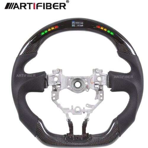 100% Real Carbon Fiber LED Steering Wheel for TOYOTA 86 ,Subaru BRZ