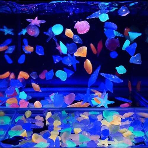 100pcs/lot Luminous Pebbles Stones Glow In The Dark Garden Ornaments Wedding Decoration Stone Home Crafts Party Event Supplies