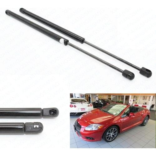 2pcs Rear Trunk Liftgate Tailgate Boot Gas Charged Lift Support For Mitsubishi Eclipse w/o Spoiler Coupe 2006-2012 17.01 inch