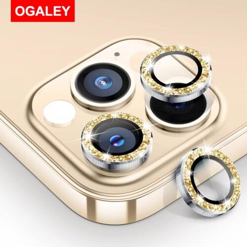 3Pcs Glass For iPhone 12 Pro Max Camera Lens Protector For iPhone 11 Pro Max 12 Pro Tempered Glass Screen Protector Metal Frame