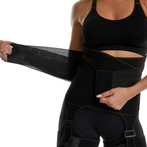 3 in 1 Thigh Belt Trimmer Butt Lifter Adjustable Women Fitness Workout Shapewear Slimming Leg Body Shaper Waist Trainer