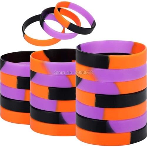 300pcs Halloween silicone wristband Personalized Rubber bracelets Sports Gifts shipping by DHL A