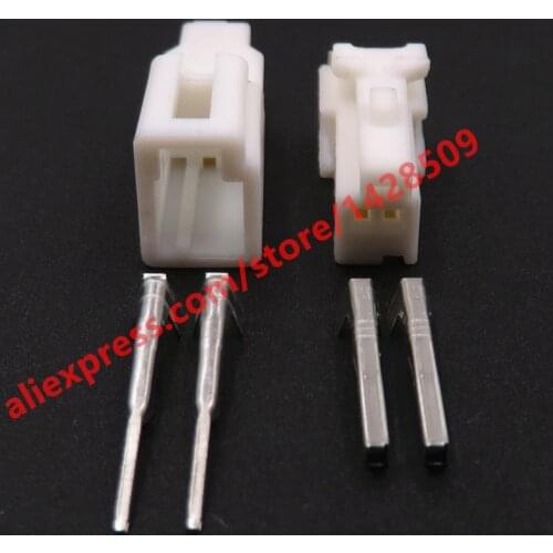 5 Sets 2 Pin 0.7 Seires Auto Male Female Unsealed Electrical Connector Car Rearview Mirror Wire Harness Socket