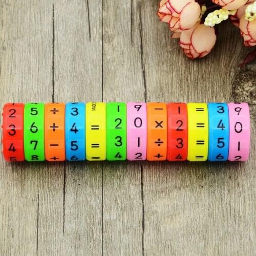 6Pcs Preschool Kids Math Educational Toys Montessori Magnetic Numbers DIY Assembling Puzzle Early Learning Toys For Children