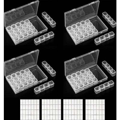 8-28-56-112pcs 5d diamond painting Boxes Cross Stitch Cases Storage Organizer Diamond Embroidery Accessories Tools