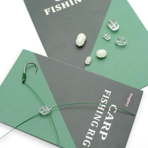 100PCS Carp Fishing Accessories Luminous Cross Bead For Carp Hair Rigs Fishing Line Chod Beads Nylon Line Fishing Tackle