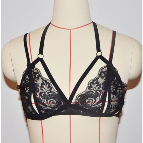 Cage bra Body Harness Bra For Women Fetish Chest Bondage Lingerie Erotic Rock Pub Girl Gothic Garter Belt