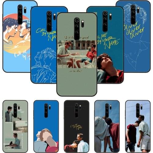 Call Me By Your Name Phone Case For Xiaomi Redmi Note 8 8T 7 7A 9 9S 8A 4 5 Pro Black Cover Bumper Luxury Etui Tpu Hoesjes 3D