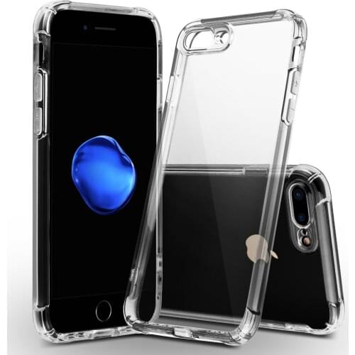 For Apple iPhone 8/8 Plus Case ,WEFOR Luxury Brand TPU Silicon Slim Clear 360 Transparent Silicone Case Cover For iPhone 8 X