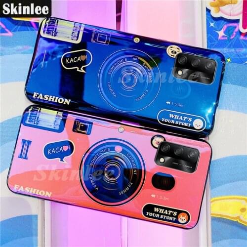 Skinlee Case For Realme GT 5G Blu-ray Cute Camera Shockproof Silicone Cover For Realme GT Master Edition Case