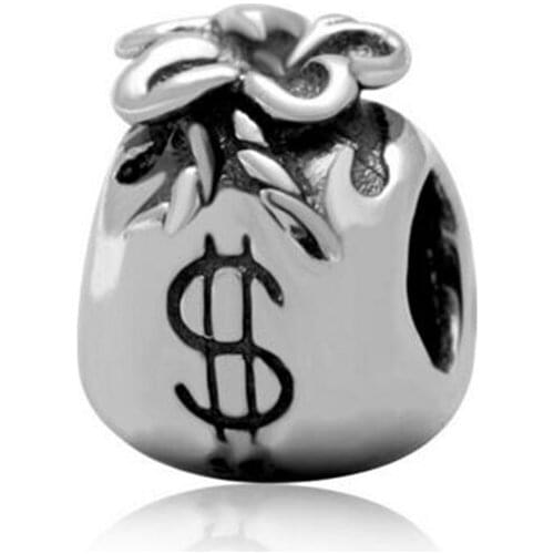 Exquisite DIY European Beads US Dollar Wallet Beads Charms Fit Original Bracelet Beads High Imitation 1Pcs Whsle Cheap Price