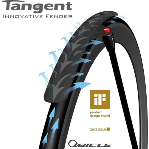 Tai Wan Qbicle Bike Tangent Fender Mudguard For Mountain Bikes Road Bikes 20" 406 451 Folding Bikes Carbon Tangent Fender