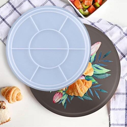 Tray Mold Reusable Non-stick Silicone Multifunctional Resin Craft Mould for Home Outdoor Picnic контейнер для еды